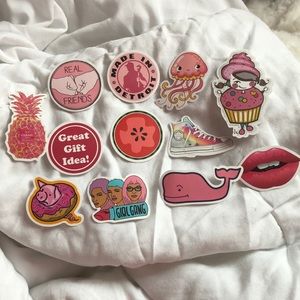 12 cute stickers